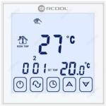 Glo Szobatermosztát Rcool Vision WIFI , wifivel programozható termosztát smart LCD programozható nagy kijelző hetiprogram háttérvilágítás