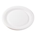 IRIS Fehér papír tányérok 18 cm átmérőjű, 20db/csomag (TH01_BI_000100_20) - officedepot