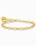 Thomas Sabo X0291-413-39-L19 Silver charm bracelet w. Goldbears logo ring, Femei