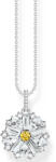 Thomas Sabo KE2086-051-4-L45V Kette mit Blumen Anhänger silber Damen, Femei