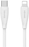 USAMS GREEN SERIES cablu de date (Tip-C - Lightning, 30W, încărcător rapid, 100cm) WHITE SJ717USB02 (SJ717USB02)