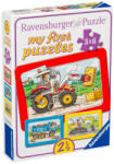 Ravensburger Puzzle Ravensburger din 3 x 6 piese - Masini grele (6573) Puzzle