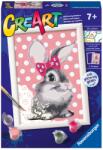 Ravensburger Kit de vopsea după număr Ravensburger CreArt - Iepuraș pufos (7028933)