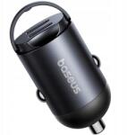 Baseus autós töltő 2x Usb-c, 30W, kompakt, erős, Power Delivery (C00035001121-03)
