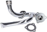 OEM Standard 39280 Krómozott Kipufogócsonk Fojtócsővel - Aprilia Sx, Rx, Derbi Senda, Gilera Rcr, Smt