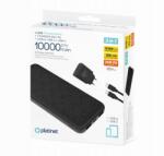 Platinet Powerbank szett 10000 mAh és Pd töltő 20W fekete (PMPB10SETB)