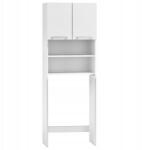 ModernHome Fürdőszobai mosógép szekrény fehér szekrény polcokkal 183 cm ModernHome (RH1908-45)