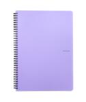 KARTON P+P Caiet cu spirală Oxybag Pastelini Lilac A5 cu 60 de coli liniate (8-076)