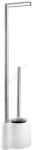 WENKO 22989100 - Четка за WC AVOLA 13x70 см, неръждаема стомана/бяла/сребриста (WE0054)