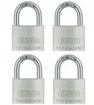 Abus Lakat Abus Járom Titalium 727TI/40 40MM Ezüst 4 Db-os Szett (abus 40 /4)