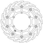 Moto Master MX_MMAST-17102542 Lebegő Féktárcsa Flame Supermoto Racing 320mm Beta Rr