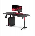 Diablo Chairs Diablo X-Mate 1600 gamer íróasztal, 160×75cm, fekete, fogantyúk (1470)