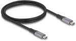 Delock USB 40 Gbps cablu USB Type-C plug - plug PD 3.1 240 W E-Marker 1 m metal gri