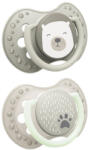 LOVI Suzetă din silicon Lovi - Buddy bear, 0-6 luni, 2 buc (22/863)