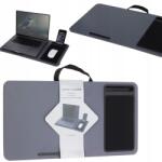 H&S Decoration Szürke, 57x30 cm-es tálcás asztalka laptophoz Ágytálca, Laptop Tartó (170488380)