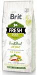 Brit Száraz Kutyaeledel Brit Fresh Active Run&Work Kutyáknak Magas fehérjetartalmú Kacsa 2.5KG