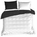 Eurofirany Ágyneműhuzat NOVA3 fehér fekete 220x200 párnahuzat pamut szatén kétszínű (332364)