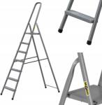 DRABEST Háztartási acél létra egyoldalas 7 lépcsős Drabest (Drabina stalowa 7 stopniowa)