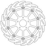 Moto Master MX_MMAST-17103703 Féktárcsa úszó Supermoto Racing 320mm Crf 450 L