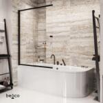 Besco Kétrészes kádparaván Besco 100 x 150 (PESB-2S)