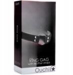 Ouch Shots Ring Gag Szájpeck Fekete (8714273951601)