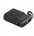 Krüger&Matz indukciós Powerbank 10000 mAh Mag Safe kábellel, fekete (KM0913-BL)