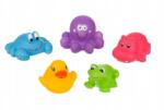 AKUKU Színes fürdőjátékok vidám állatkák 5 db (A0363)