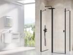 RAVAK Chrome perete de duș 100 cm negru mat/sticla transparentă 9QVA0300Z1 (9QVA0300Z1)