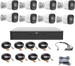 Uniview Kit supraveghere cu 8 camere 5 Megapixeli, Infrarosu 20m, Lentila 2.8mm, XVR 8 canale, accesorii, Uniview (37310-)