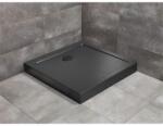 Radaway Doros Stone C 80x80 cm zuhanytálca előlappal, fekete SDRC8080-05-54S (SDRC8080-05-54S) - benedekszerelveny