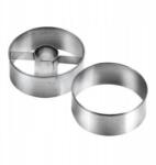 Tescoma Két darabos kekszlyukasztó szett, 5cm átmérő, omlós kekszekhez, acél (631172)