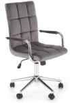 Halmar Gonzo Velvet kárpitozott forgószék, hamuszürke (V-CH-GONZO 4-FOT-POPIEL)