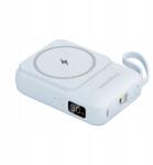 Krüger&Matz indukciós Powerbank 10000 mAh Mag Safe kábellel kék (KM0913-B)