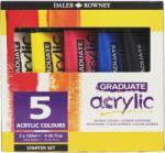 Daler-Rowney Graduate Akril festékek készlete 5 x 120 ml (123900100)
