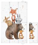 CEBA BABY Salteluță de schimbat scutece de călătorie (80x50) Basic Forest Friends (AGSW-307-000-783) Saltea de infasat