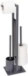 WENKO 25552100 - WC-kefe RIVALTA 18x70 cm szürke/fekete 25552100 (WE0069)