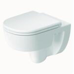 Duravit 45130900B2 - D-CODE fali WC ülőkével, kerámia, fényes fehér 45130900B2 (DA0096)