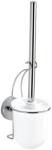 WENKO 20898100-WC kefe VACUUM-LOC MILAZZO 10x34 cm rozsdamentes acél/fényes króm/fehér 20898100 (WE0600)