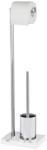 WENKO 20486100 - WC-kefe NOBLE 20x74 cm króm/fehér 20486100 (WE0060)