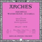 ARCHES Watercolour Hot Pressed Block Natural White Vázlatfüzet 20 20 x 20 cm 300 g (A1795071)