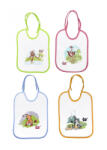 BabyBruin textil előke - többféle minta/szín variácóban (3+1 db) (55043402)