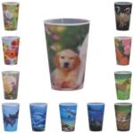  3D-s műanyag pohár 78-100mm 12-féle CY280002