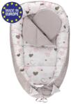 BOMIMI Cuib Bomimi HAGI cu pernă moale, inimioare, gri (BO2312GRY034)