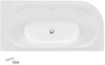 Besco Cada de baie freestanding, cu preaplin cu fanta, dreptunghiulara 160 cm, alba, Besco Avita A-line, dreapta WAA-160APS (WAA-160APS) - afa-design - 6 574,58 RON