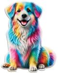 Wooden City HE0320-L - Szivárványos kutya - 250 db-os fa puzzle (HE0320-L)