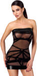 Noir Handmade F359 Bondesque Off-Shoulder Mini Dress Black L