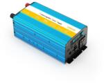 Houli Power Inverter feszültségátalakító 12V-ról 230V-ra, 1500W/3000W, UPS funkció, tiszta szinuszjel (HPU1500S)