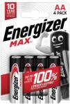 Energizer Elem ceruza ENERGIZER "Max" AA 4 darabos NZAX6A11 (NZAX6A11)