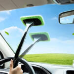WindshieldWonder Четка за почистване на стъкла с микрофибърна кърпа - WindshieldWonder
