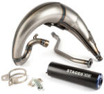 Stage6 MX_S6-9118810/BL Kipufogó Streetrace Magas Szerelés Cnc / Yamaha Dt50 - Kék, Fekete